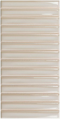 Настенная плитка Sb Deep White 12,5x25 Wow глянцевая, рельефная (структурированная) керамическая 128697