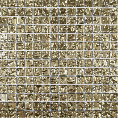 Мозаика HT170-20 стекло 30.5х30.5 см чип 20х20 мм, золотой