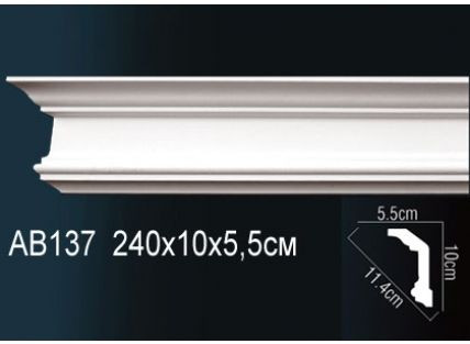 Перфект Карниз потолочный гладкий AB137F