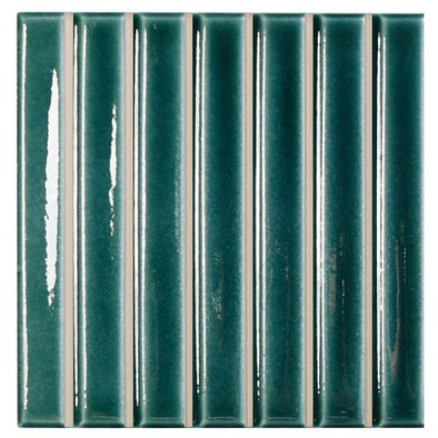 Керамогранит Sb Teal Gloss 11,6x11,6 Wow глянцевый, рельефный (рустикальный) настенный 130054