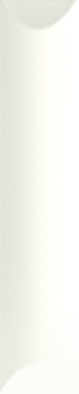 Настенная плитка Cuscino White Matte 5x25 La Fabbrica Up матовая керамическая 192101