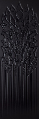 Настенная плитка Cold Crown Black Sciana Struktura Rekt. 39,8x119,8 g1 Paradyz Ceramika Cold Princess матовая, рельефная (структурированная) керамическая SSR-0,4X1,2-1-COLD.BK