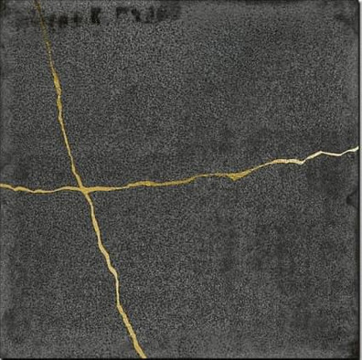 Настенная плитка Kintsugi Graphite 12.5x12.5 Wow Enso глянцевая керамическая 122330