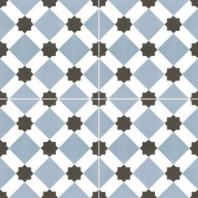 Напольная плитка Chic Howard Blue 45x45 матовая керамическая