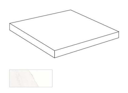 Ступень угловая Achj Scalino Angolare Calacatta Oro Luc. 33x33 керамогранит