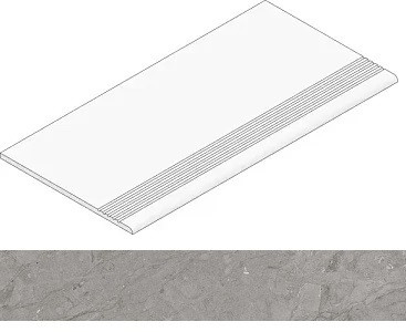 Ступень фронтальная K-2202/MR/st01/294х1200x10 керамогранит матовая Kerranova Skala