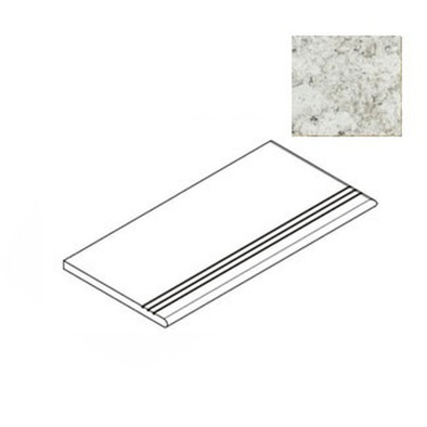 Ступень фронтальная Forte Dei Marmi Quark Brazilian White Gradino Lineare 30x60 керамогранит матовая Atlas Concorde 620040000181