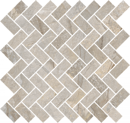 Мозаика Stellaris Elegant Silver Mosaico Cross керамогранит 29.7х31.5 см Italon матовая, серый 620110000215