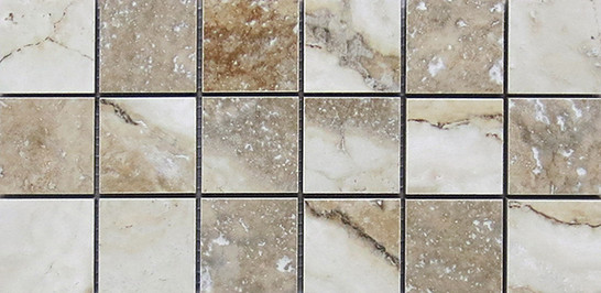 Мозаика Mk.CaracallaBeige1530 15х30 керамогранит матовая, бежевый, коричневый