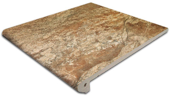 Ступень фронтальная Peldano 30 Itaca Mix 29,3x33 клинкер антискользящая (grip), матовая Gres de Aragon 903892/970012