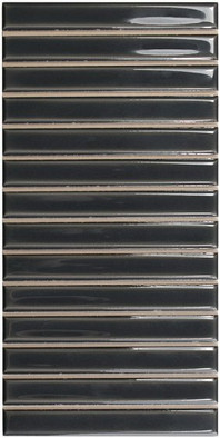 Настенная плитка Sb Ebony 12,5x25 Wow глянцевая, рельефная (структурированная) керамическая 128704