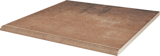 Ступень фронтальная Scandiano Rosso Stopnica Prosta 30x30 (1,17) клинкер матовая Paradyz Ceramika 74202