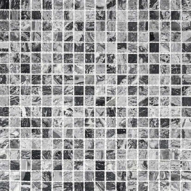 Мозаика Imagine Lab SLK1154M камень 30.5х30.5 см матовая чип 15х15 мм, серый, черный