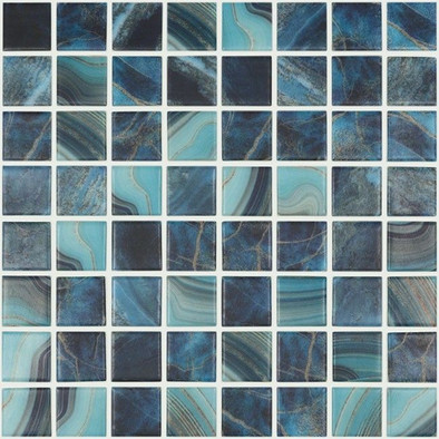 Мозаика Nature Royal №5704 MT (на сетке) 38x38 стекло 31.7х31.7