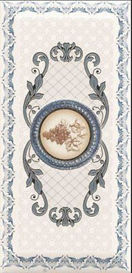 Декор Imperial Azul 3 10х20 глянцевый керамический