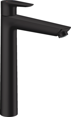 Смеситель Hansgrohe Talis E для раковины 240 мм с донным клапаном (черный)