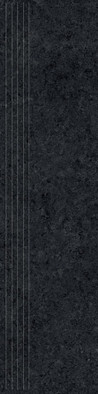 Ступень фронтальная Zimba Black Str 119,8x29,6x0,8 керамогранит матовая, структурированная Tubadzin 5900199240858