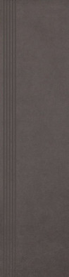 Ступень фронтальная Intero Nero Stopnica Prosta Nacinana Mat. 29,8x119,8 керамогранит матовая 5900144088542