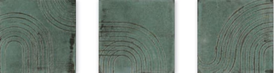 Декор Wabi Green 12.5x12.5 Wow Enso глянцевый керамический 120845