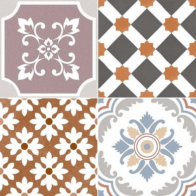 Напольная плитка Chic Helen Warm 45x45 матовая керамическая
