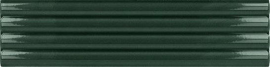 Настенная плитка Onda Laurel Green Glossy Equipe 5x20 глянцевая, рельефная (структурированная) керамическая 28485