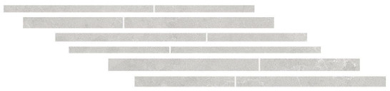 Мозаика Allure Mureto 3d Mosaic Light Grey Soft 15x60 керамогранит Living Ceramics матовая, серый LV11151