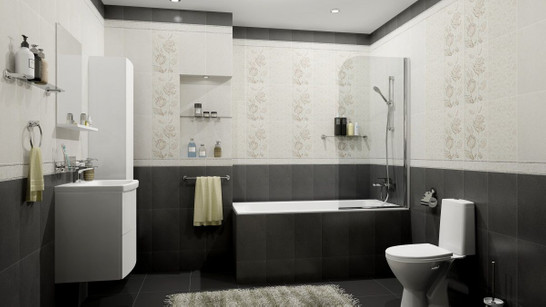 Бордюр Fiora White Бордюр 01 7,5x25 Unitile/Шахтинская плитка матовый керамический 010214001090
