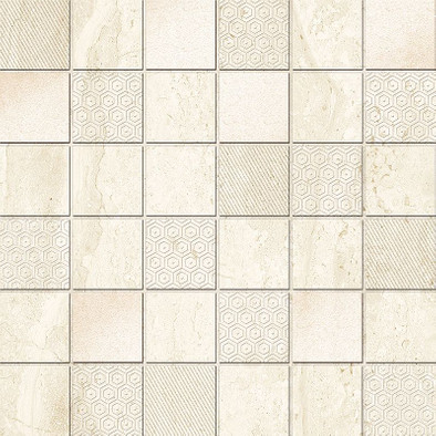 Мозаика Olimpia Crema Decor Mosaic-30х30 керамика глянцевая, бежевый 919269 фото Мозаика Olimpia Crema Decor Mosaic-30х30 керамика глянцевая, бежевый 919269