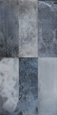 Настенная плитка Fs Raku Blue 20x40 глянцевая керамическая