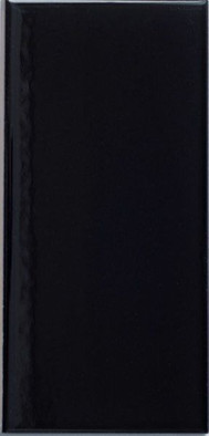 Настенная плитка FTH752A черная NSmosaic 7.5х15 глянцевая керамическая