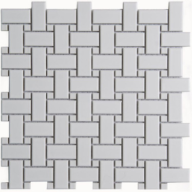 Мозаика PS2348-06 керамика 30х30 см матовая чип 23х48 мм, серый