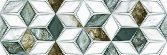 Настенная плитка Hypnose Malachite Decor 04 Glossy 30x90 Primavera глянцевая керамическая