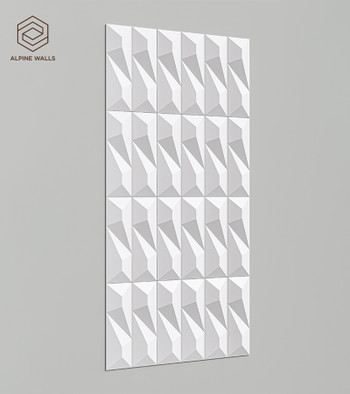 Стеновая декоративная панель Geometrium ECOGR0206W Alpine Walls под покраску 1200х600х25 мм