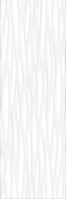 Настенная плитка Polar White Coastal 30х90 Gravita глянцевая, рельефная (структурированная) керамическая 78801885