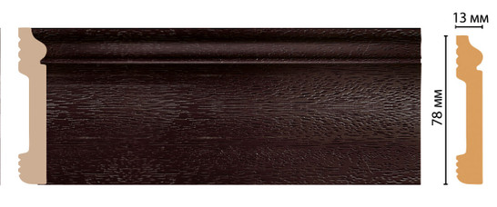 Плинтус напольный D005-433 ДМ Decomaster (79х13х2400 мм)