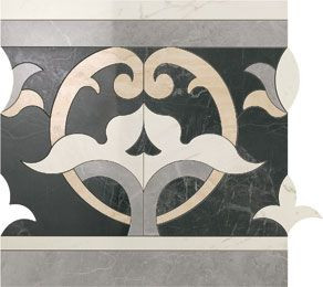 Декор Marvel Elegance Fascia Dark 60х60 Atlas Concorde Italy керамогранит лаппатированный (полуполированный) ADVU