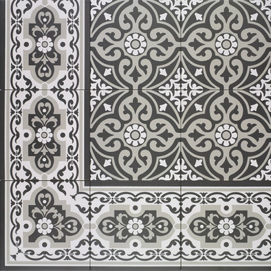 Керамогранит Normandy Black Centro 20x20 Mainzu матовый напольная плитка УТ-00049084