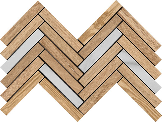 Декор Spina Nat Ret (mix 5 essenze) 30x34 La Fabbrica Honey Wood матовый 191044