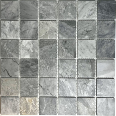 Мозаика Bonaparte Italy Grey - 48 мрамор 30.5х30.5 см полированная чип 48х48 мм, серый