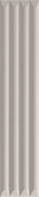 Настенная плитка Up Cannettato Grey Glossy 5х25 La Fabbrica глянцевая, рельефная (структурированная) керамическая 192133