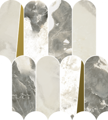 Мозаика Stellaris Dover Light Mosaico Elegant керамогранит 32.5х36.1 см Italon полированная, белый, золотой-oro-gold, серый 620110000236 фото Мозаика Stellaris Dover Light Mosaico Elegant керамогранит 32.5х36.1 см Italon полированная, белый, золотой-oro-gold, серый 620110000236