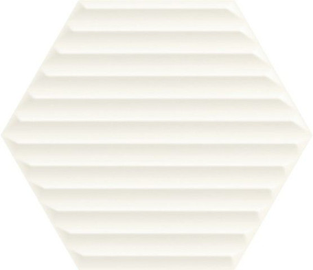 Настенная плитка Woodskin Bianco Heksagon Struktura B 17.1x19.8 матовая керамическая