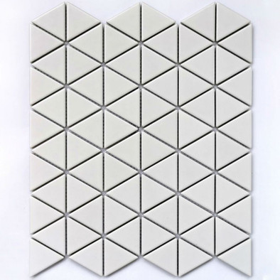 Мозаика Reno White matt 3.9x4.5 керамическая 25.2x29.1