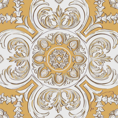 Декор HGD/B510/SG9174 Алмаш Центр Жёлтый 30х30 Kerama Marazzi керамогранит матовый