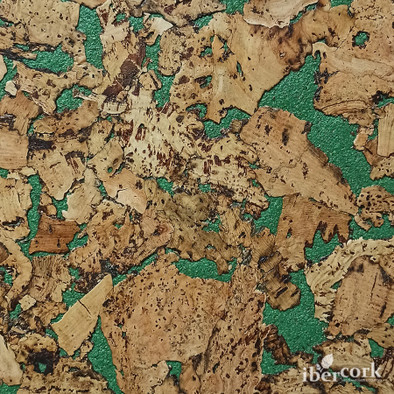 IberCork Лерида Верде 600x300 Пробковые настенные покрытия в пластинах EasyCork клеевое соединение