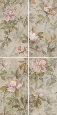 Панно VT/A413/4x/11037R Магнолия 1 матовый 60х120 из 4 частей (30х60) Kerama Marazzi керамическое