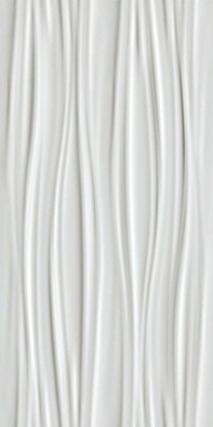 Настенная плитка 3D Ribbon White Matt. керамическая фото Настенная плитка 3D Ribbon White Matt. керамическая