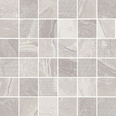 Мозаика Torino Ice Mosaic 30х30 керамика матовая, серый 923737 фото Мозаика Torino Ice Mosaic 30х30 керамика матовая, серый 923737