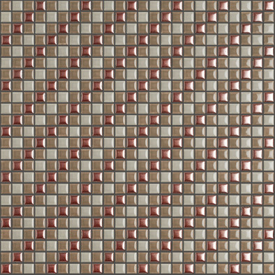 Мозаика Diag005 керамика 30х30 см Appiani Texture матовая чип 12х12 мм, коричневый, серый