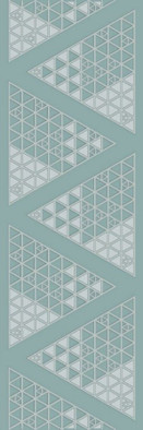 Декор Эфель Бирюзовый 20х60 Belleza глянцевый керамический 04-01-1-17-03-71-2325-0